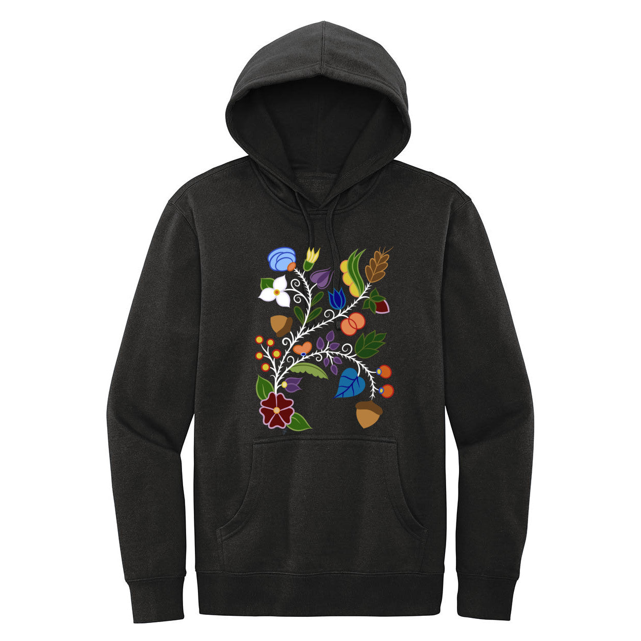 Ojibwe Floral Beadwork Hoodie – Bizaanide'ewin