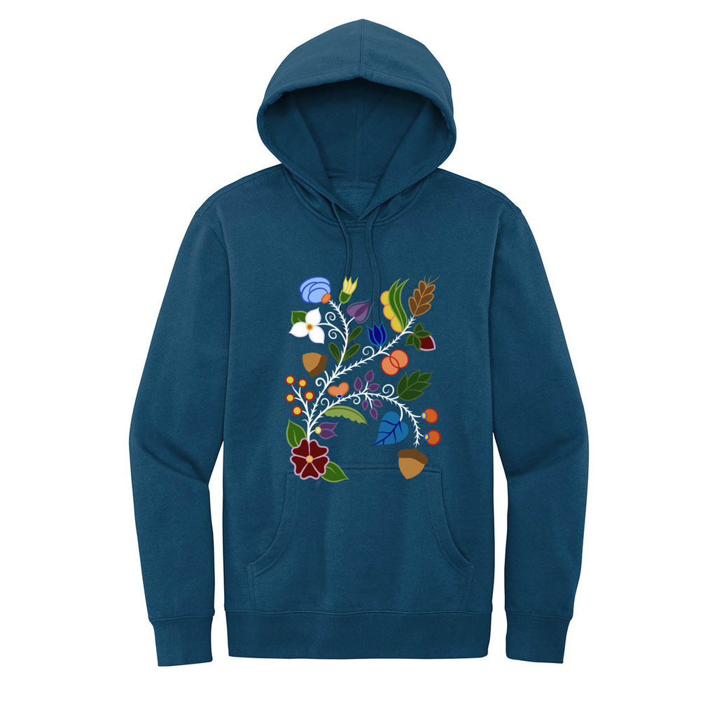 Ojibwe Floral Beadwork Hoodie – Bizaanide'ewin
