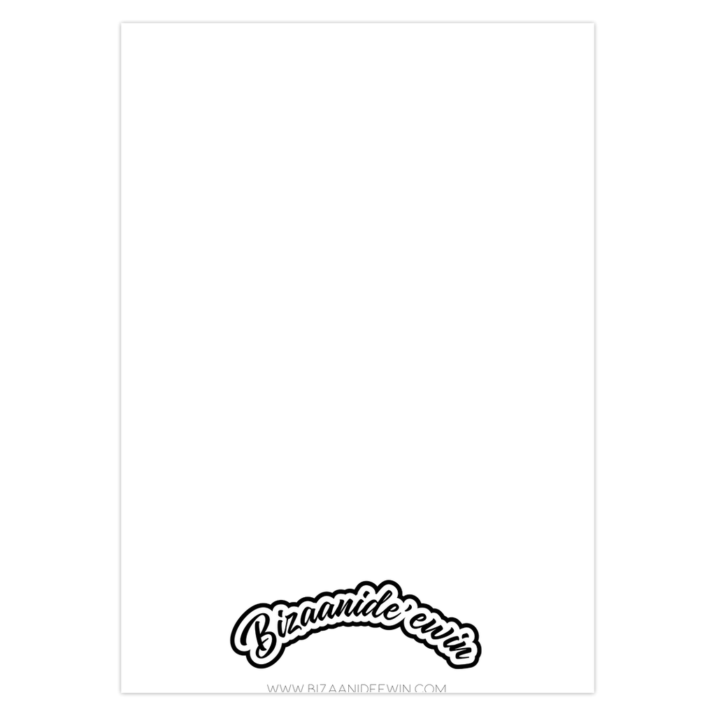 Zaagi Blank Folded Greeting Cards - Bizaanide'ewin