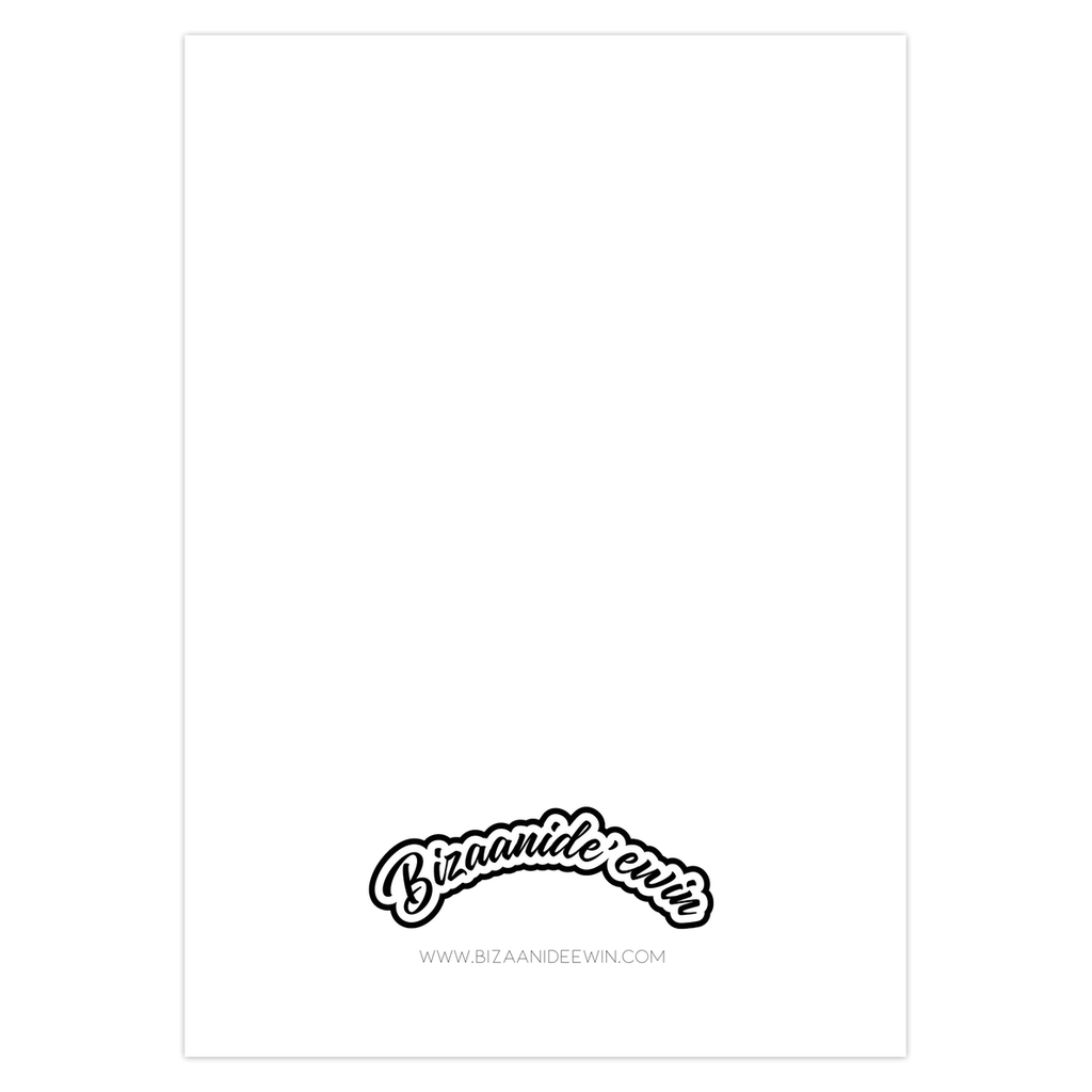 Be Kind to Your Mind Blank Folded Greeting Cards (5 pack) - Bizaanide'ewin