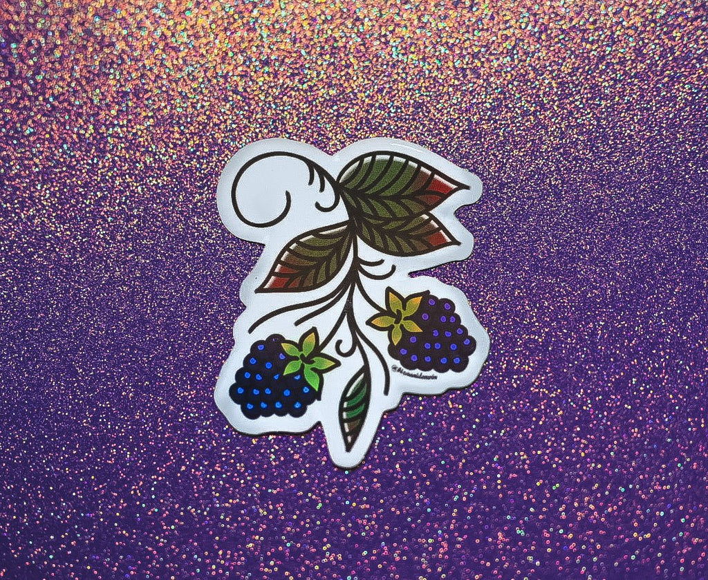 Blackberry Tattoo Flash Sticker - Bizaanide'ewin