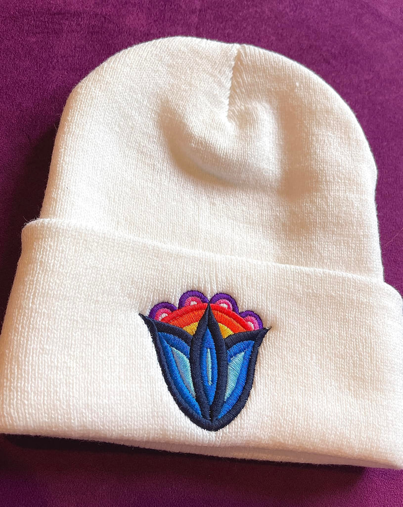 Blue Tulip Beanie - Bizaanide'ewin