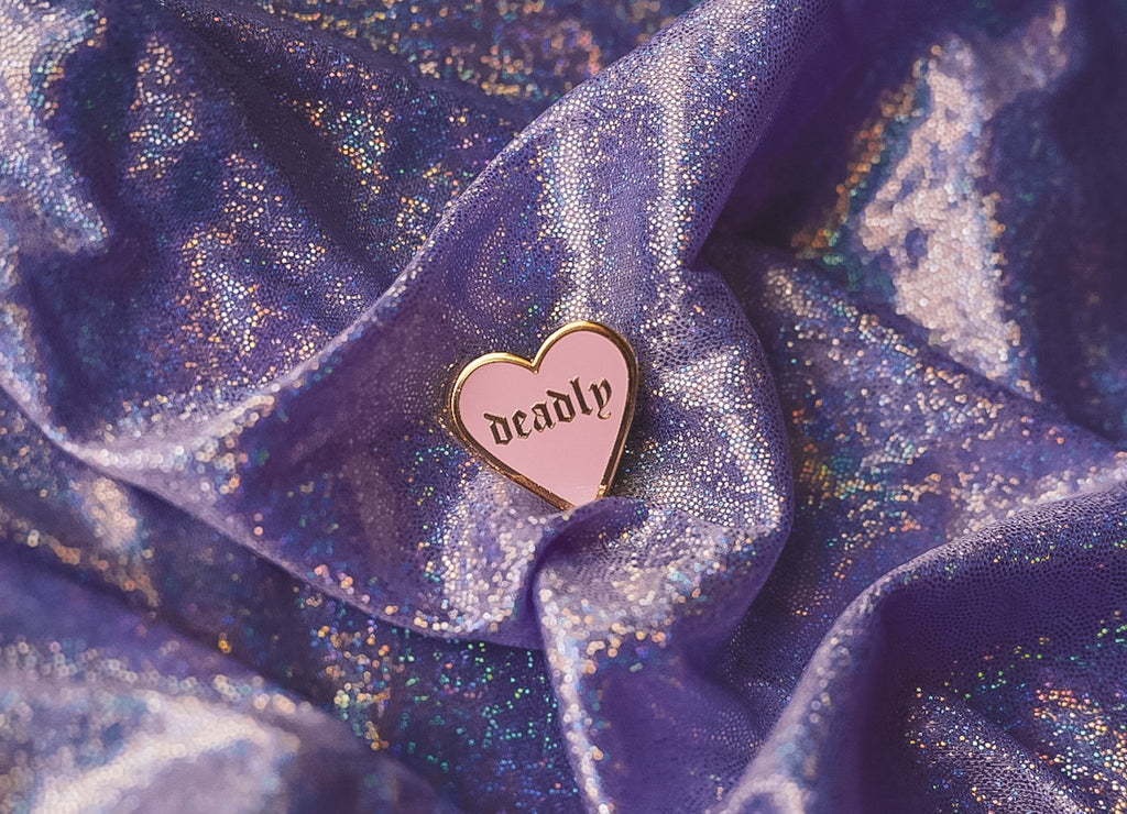 Enamel Pin- Deadly (Pink) - Bizaanide'ewin