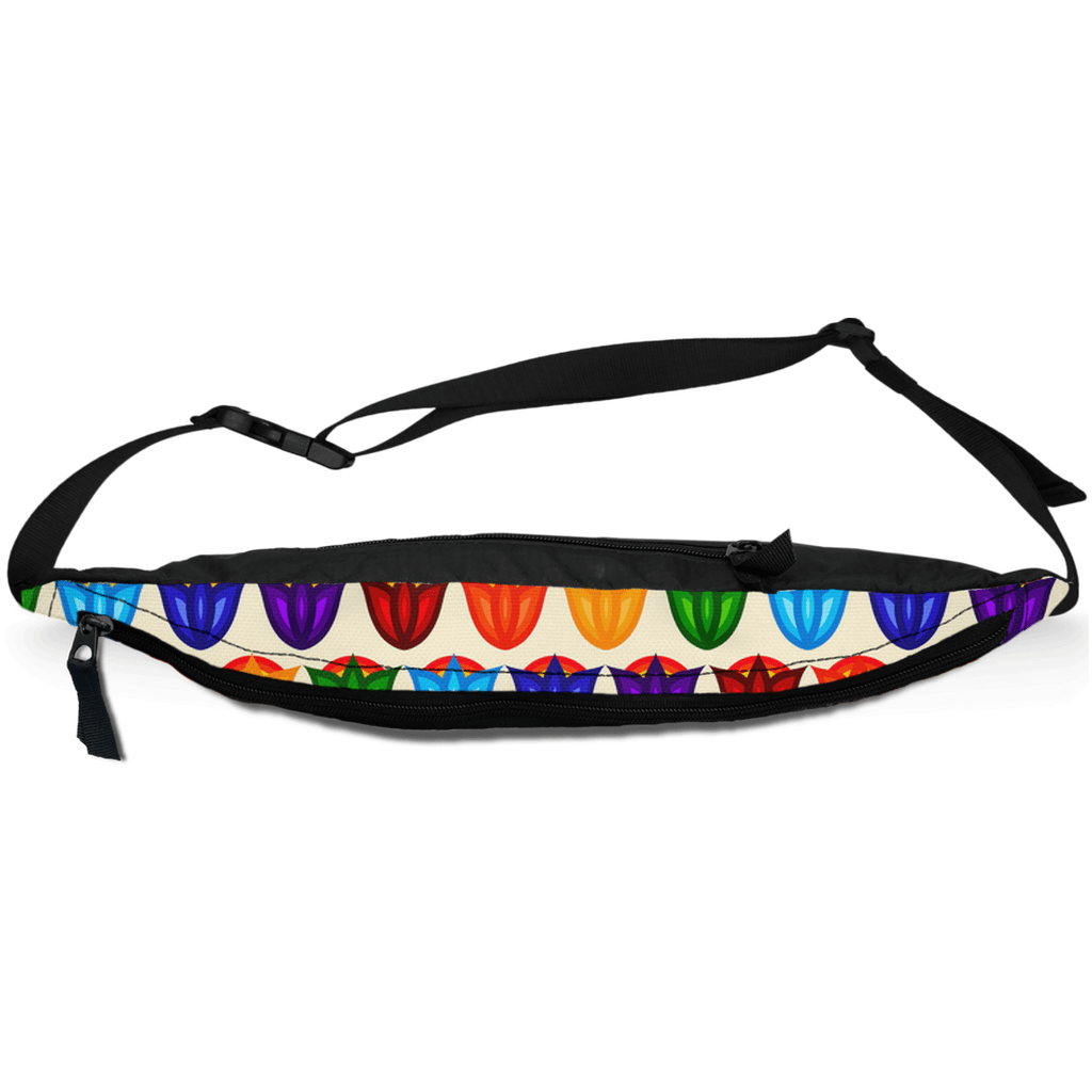 Fanny Pack - Rainbow Pride Ojibwe Floral - Bizaanide'ewin