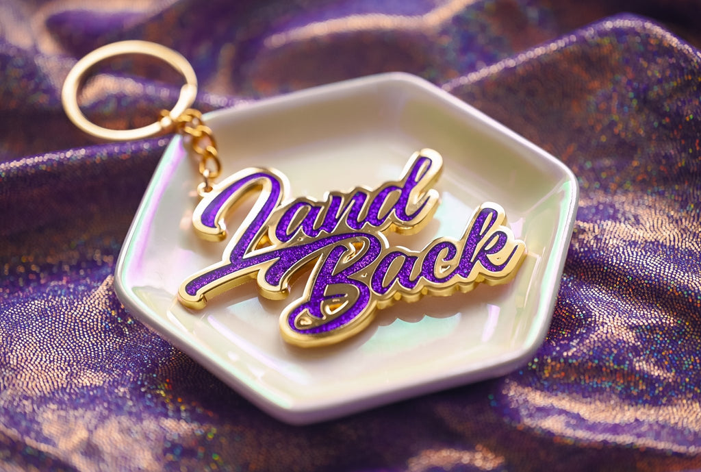 Land Back Keychain - Bizaanide'ewin Beadwork & Supplies