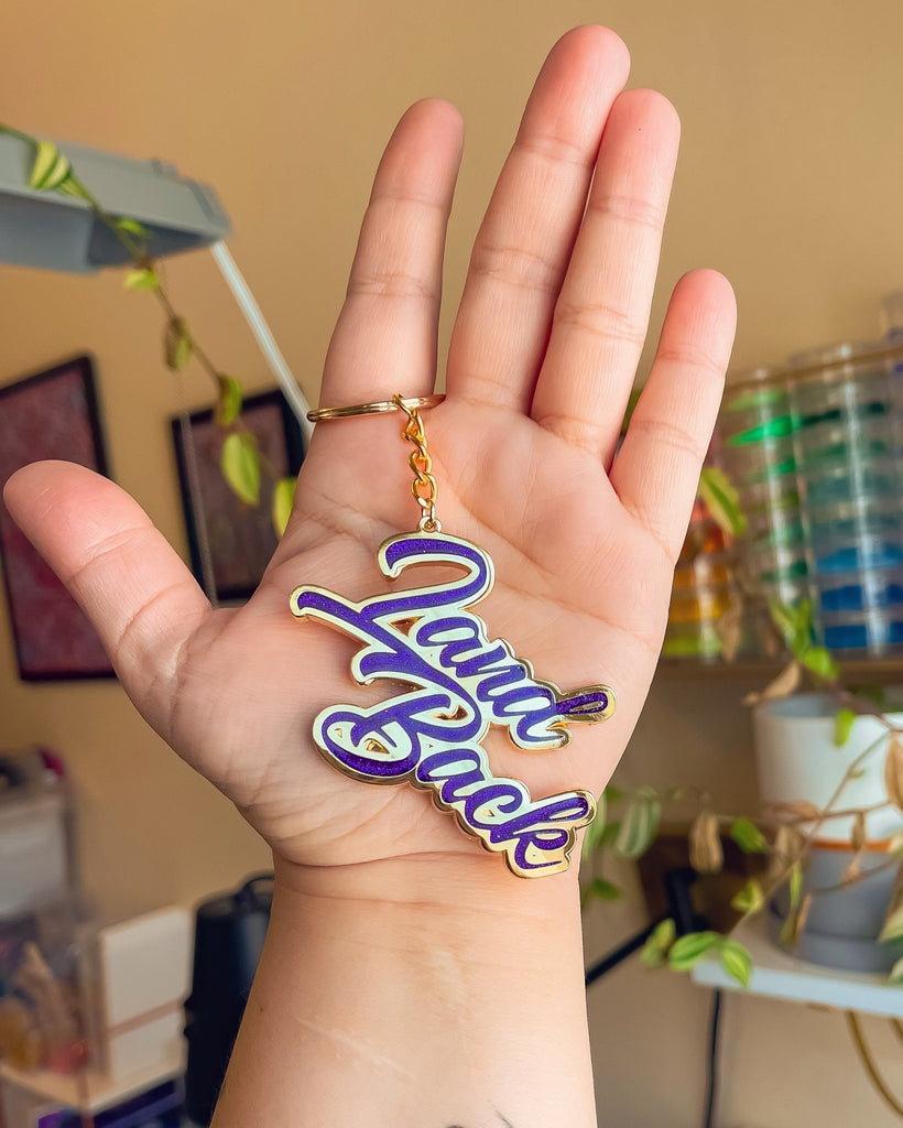 Land Back Keychain - Bizaanide'ewin Beadwork & Supplies