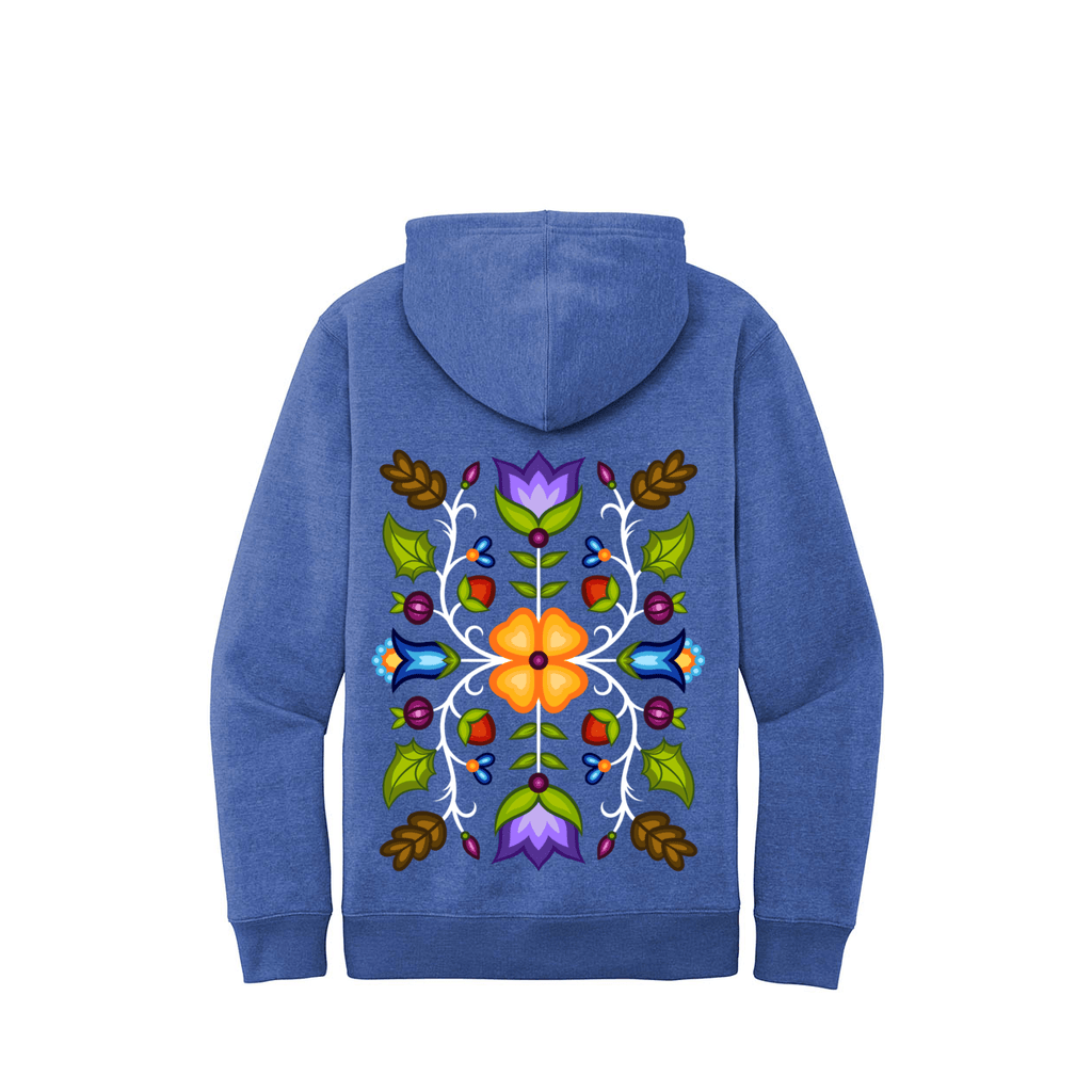 (New Colors) Ojibwe Floral Hoodie - Bizaanide'ewin