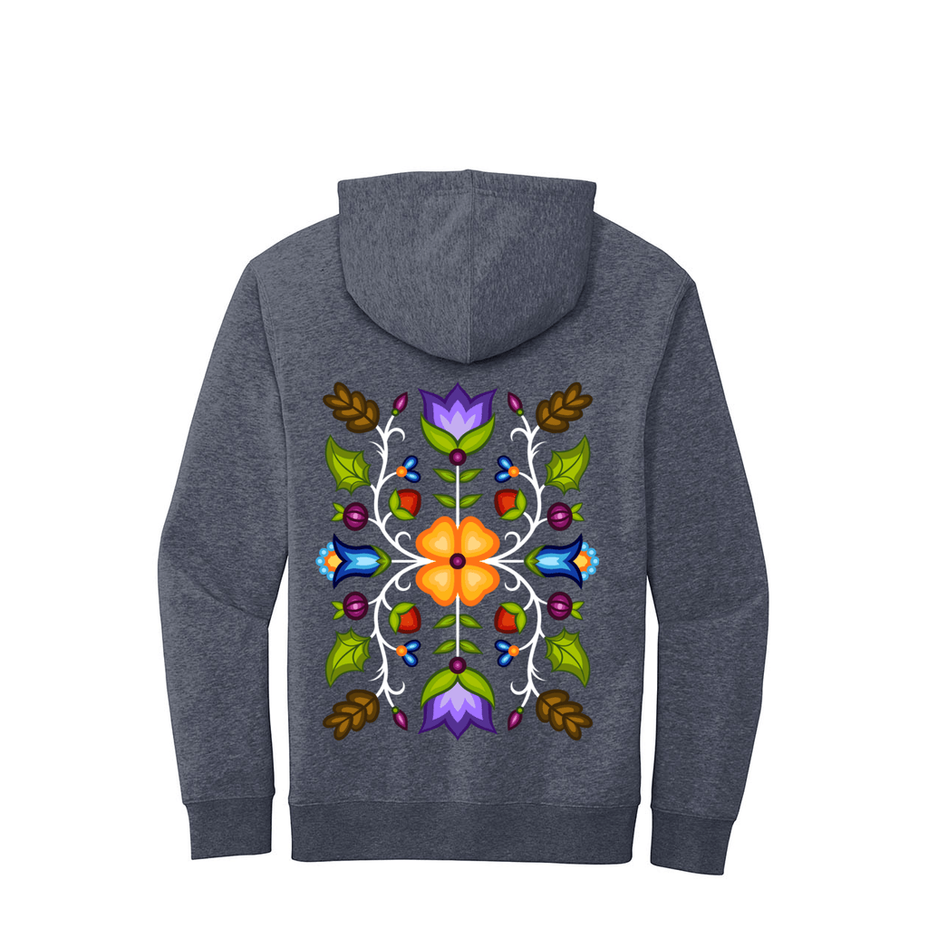 (New Colors) Ojibwe Floral Hoodie - Bizaanide'ewin