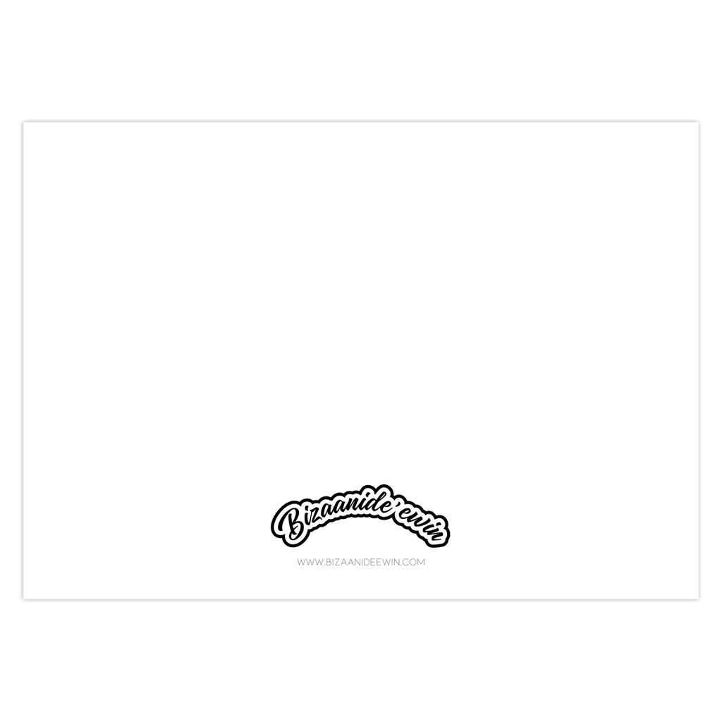 Ode'imin Blank Greeting Cards- Folded 5 pack - Bizaanide'ewin