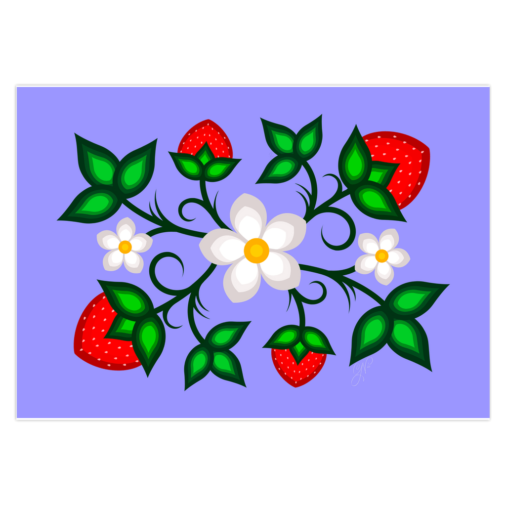 Ode'imin Blank Greeting Cards- Folded 5 pack - Bizaanide'ewin
