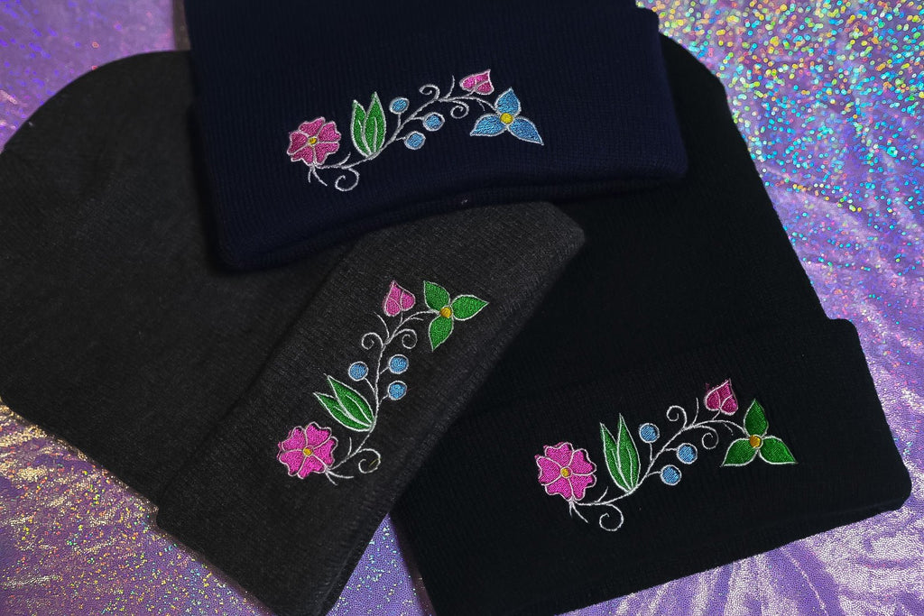 Ojibwe Floral Beanie - 2023 Edition - Bizaanide'ewin