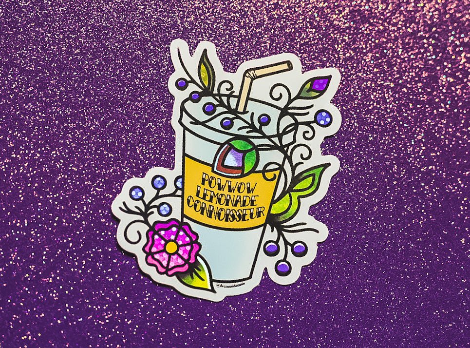 Powwow Lemonade Sticker - Bizaanide'ewin