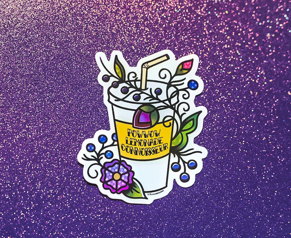 Powwow Lemonade Sticker - Bizaanide'ewin