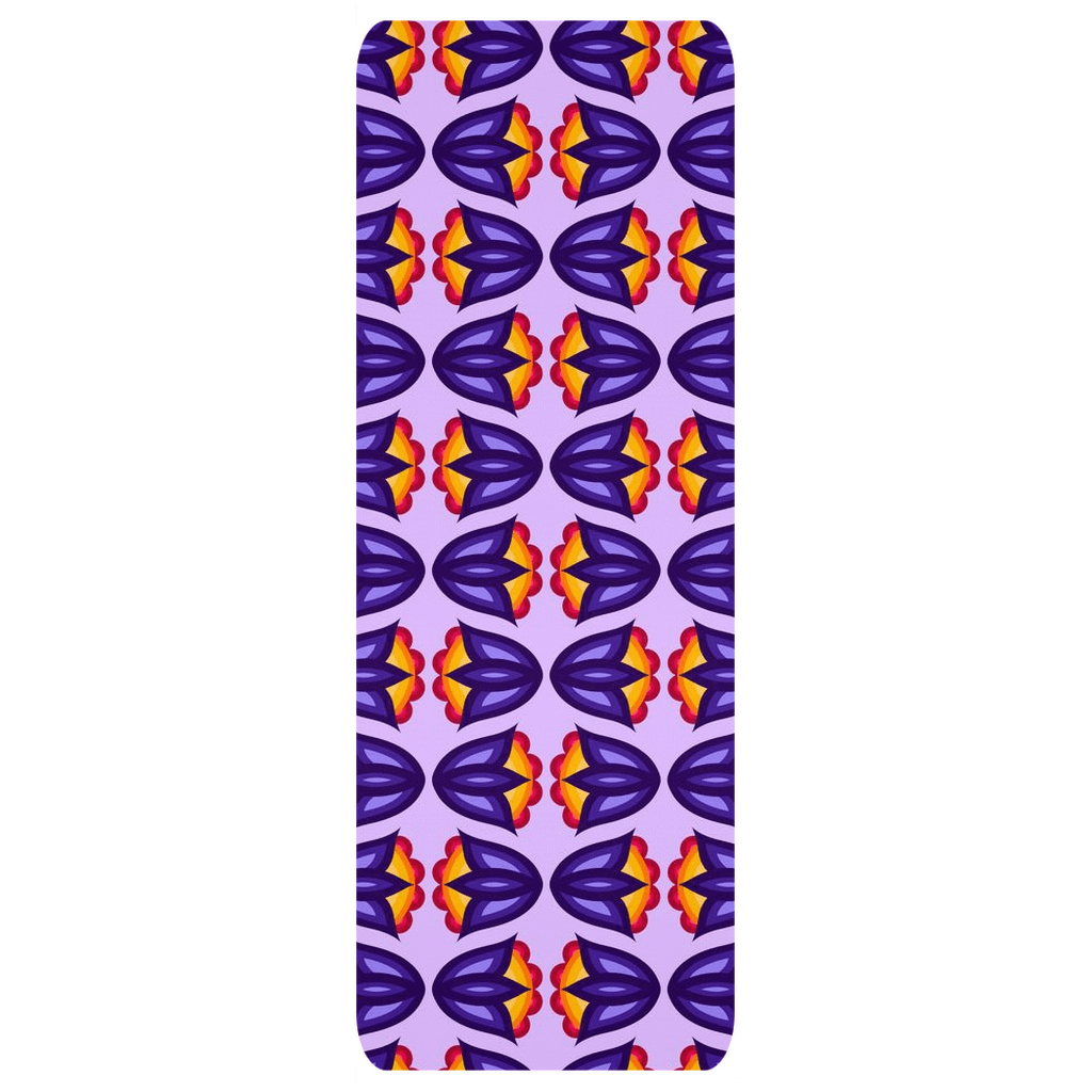 Purple Floral Yoga Mat - Bizaanide'ewin