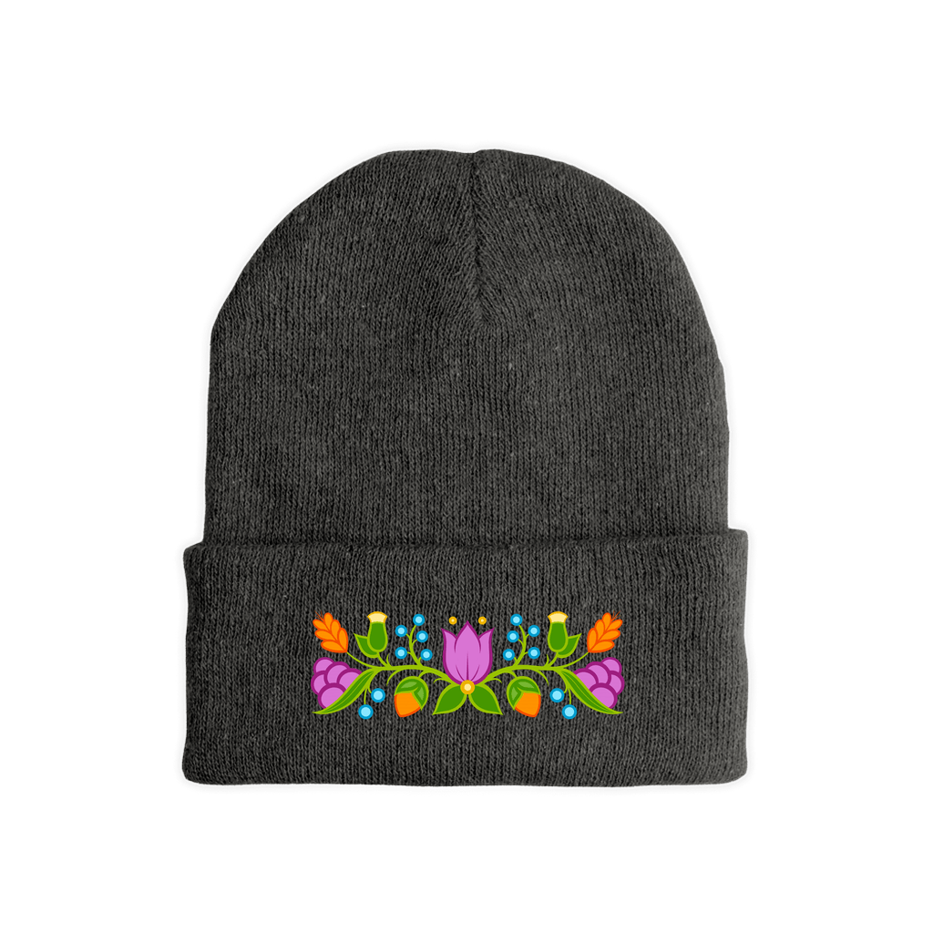 Summertime Ojibwe Floral Beanie - Bizaanide'ewin