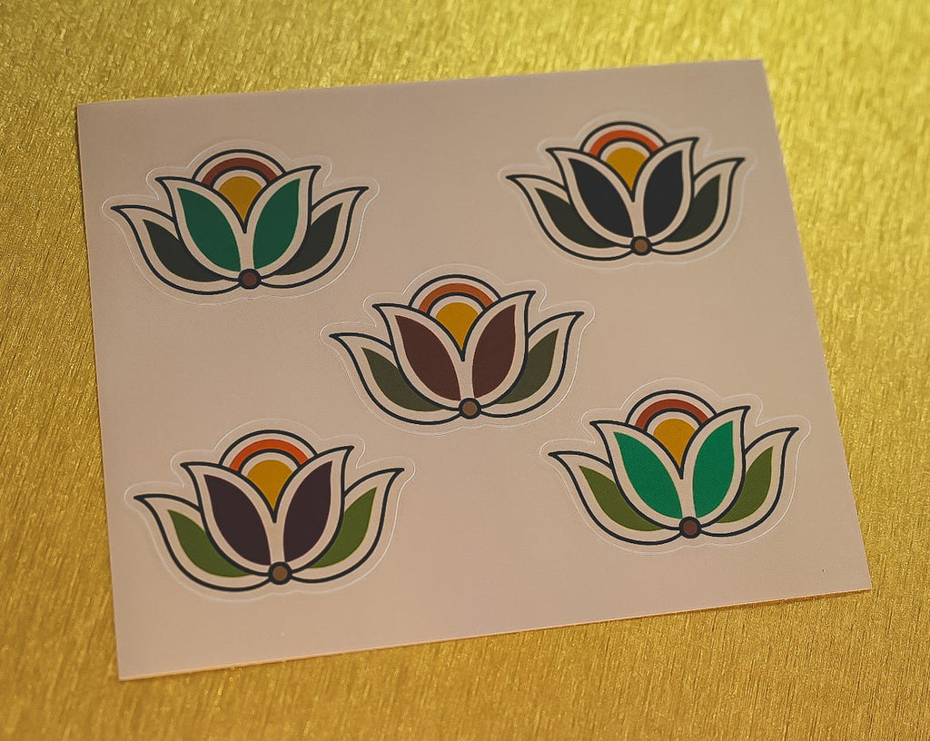 Tattoo Flash Tulip Sticker Sheet - Bizaanide'ewin